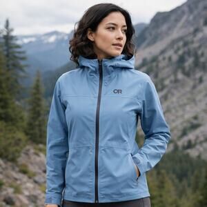 Outdoor Research Women’s Stratoburst Stretch Rain Jacket Small Olympic Blue